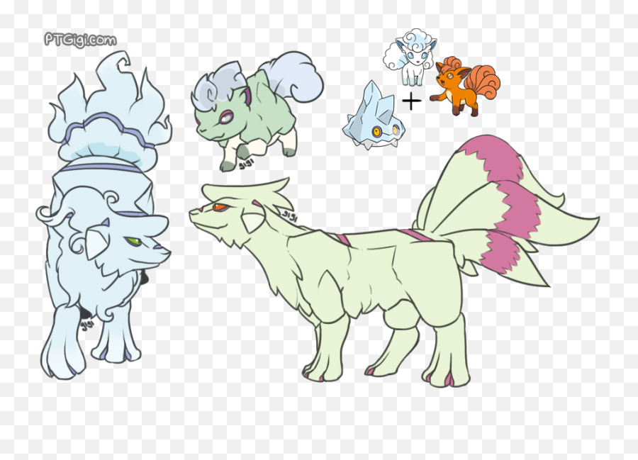 Vulpix U2013 Ptgigi - Cartoon Png,Vulpix Png