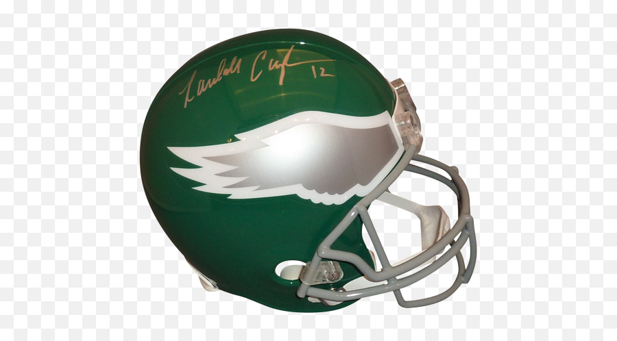Randall Cunningham Autographed - Face Mask Png,Philadelphia Eagles Helmet Png