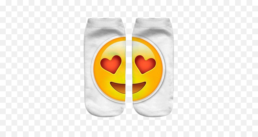 3d Emoji Printed Socks Large Love Heart Eyes - Emoji Store Co Vk Png,Emoji Hearts Transparent