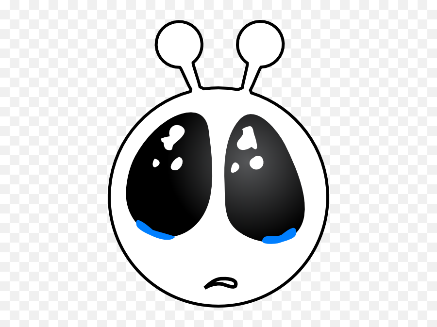 Sad Alien Face Clip Art - Alien Clipart Sad Png,Sad Eyes Png