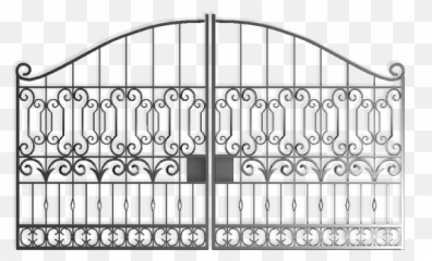 Download Hd Estate Gates Garden - Metal Work Gates Png,Gates Png