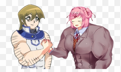Kuriboh - Doki Doki Literature Club Natsuki Buff Meme Png Buff Natsuki,Natsuki Png