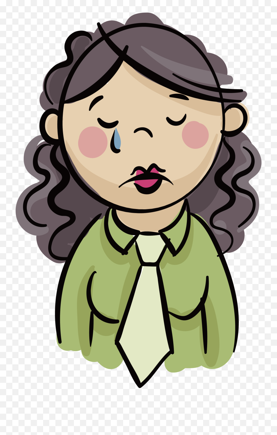 Person Crying Clipart - Sad Person Clipart Png,Sad Person Png