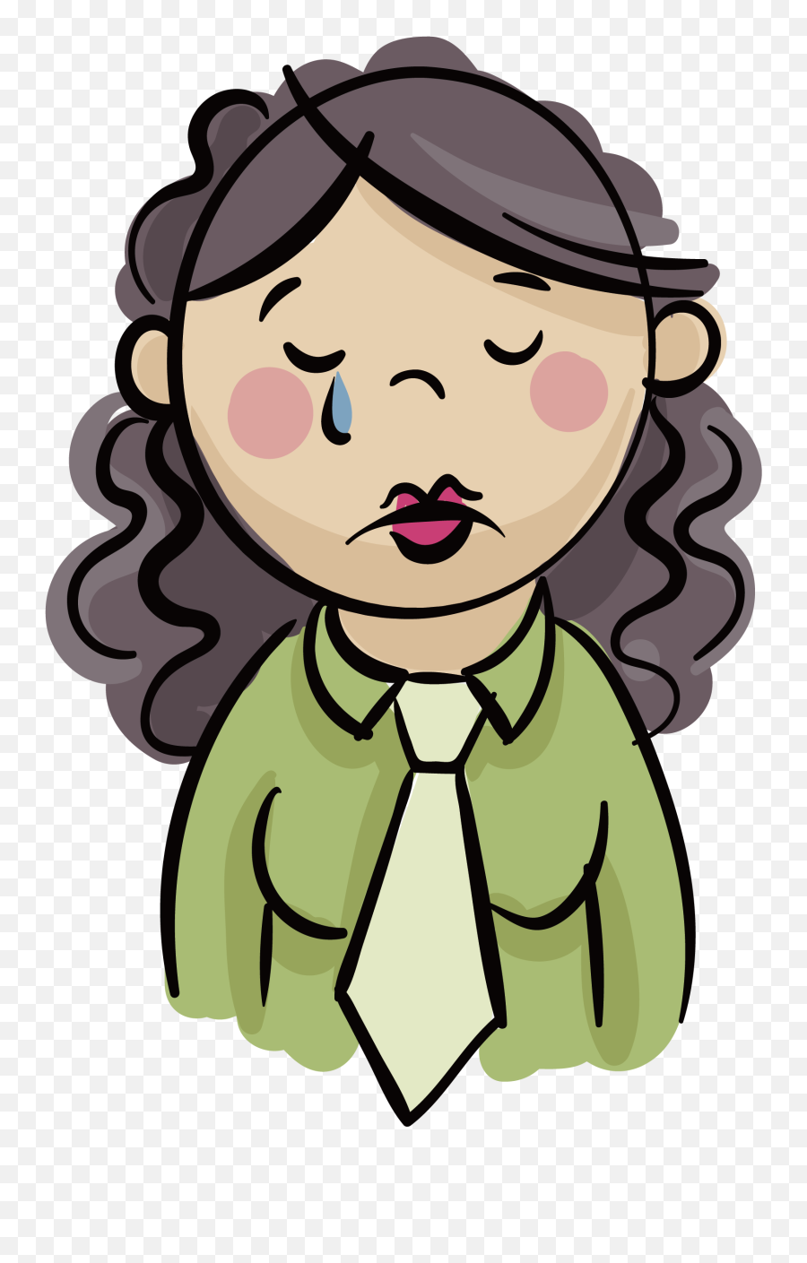 depressed person clipart