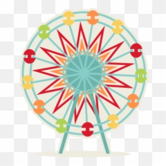 Ferris Wheel Svg Cutting File For - Cute Ferris Wheel Clip Art Png,Ferris Wheel Png
