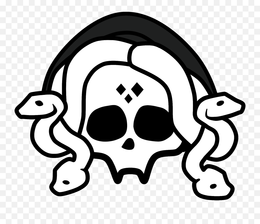 Viper Logo Fangs Black And White Png Transparent Cartoon - Monster High Viperine Gorgon Skullette,Fangs Png