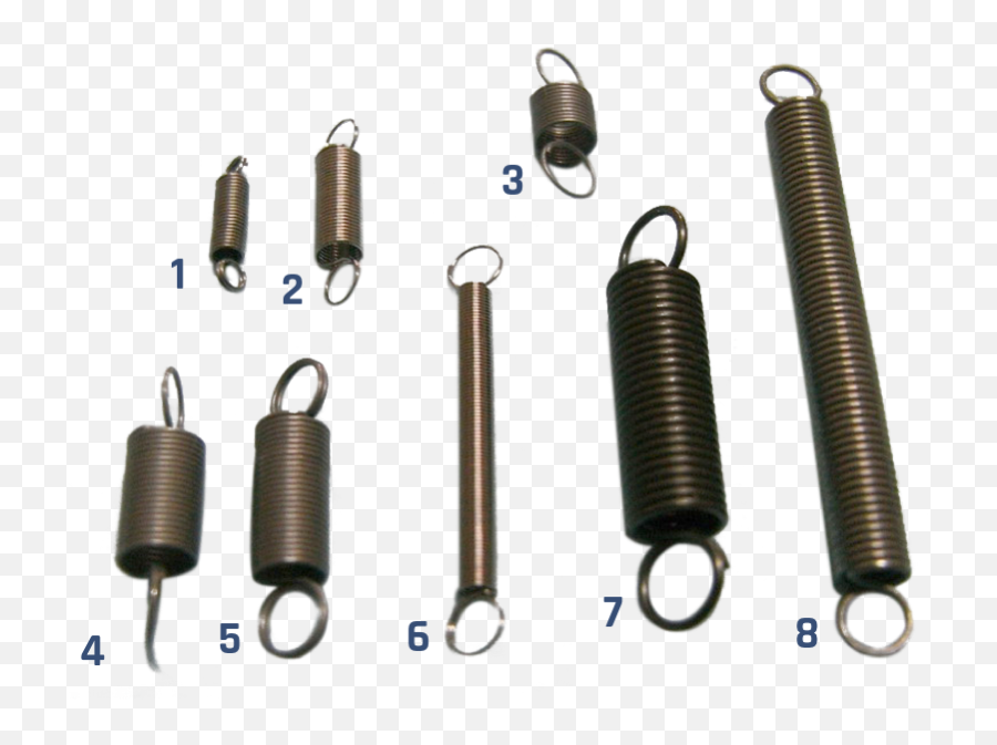 Various Kinds Of Springs Wire Forms - Cylinder Png,Metal Spring Png