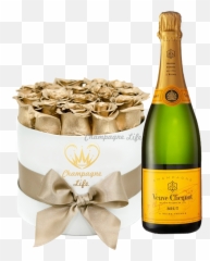 24k Bouquet And Champagne - Asda png
