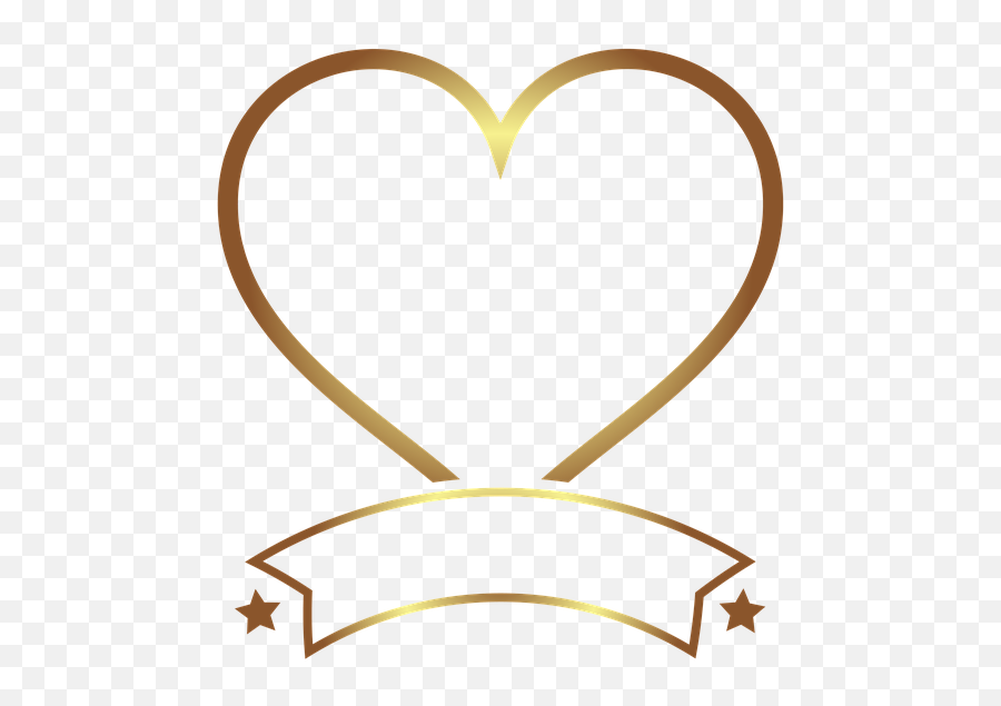 Photo Frame Gold Heart - Oval Transparent Background Gold Frame Png,Gold Heart Png