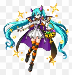 Halloween Miku - Unison League png