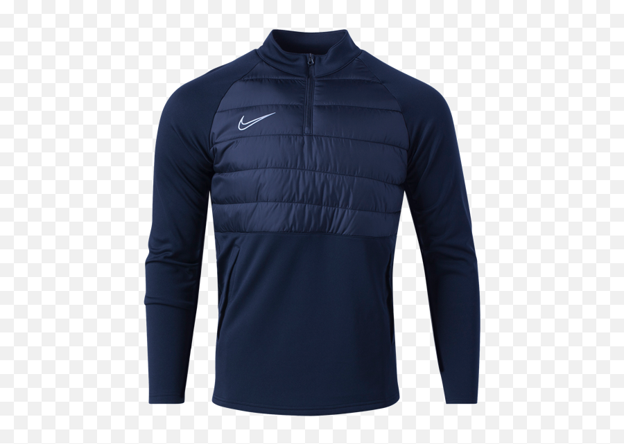 Nike Dri Fit Academy Padded Drill Top Soccercom Tops Long Sleeve Png - fit Icon Heather Polo