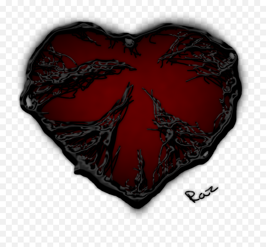 Download Dark Red Heart Png Pic - Dark Heart Transparent,Red Heart Png