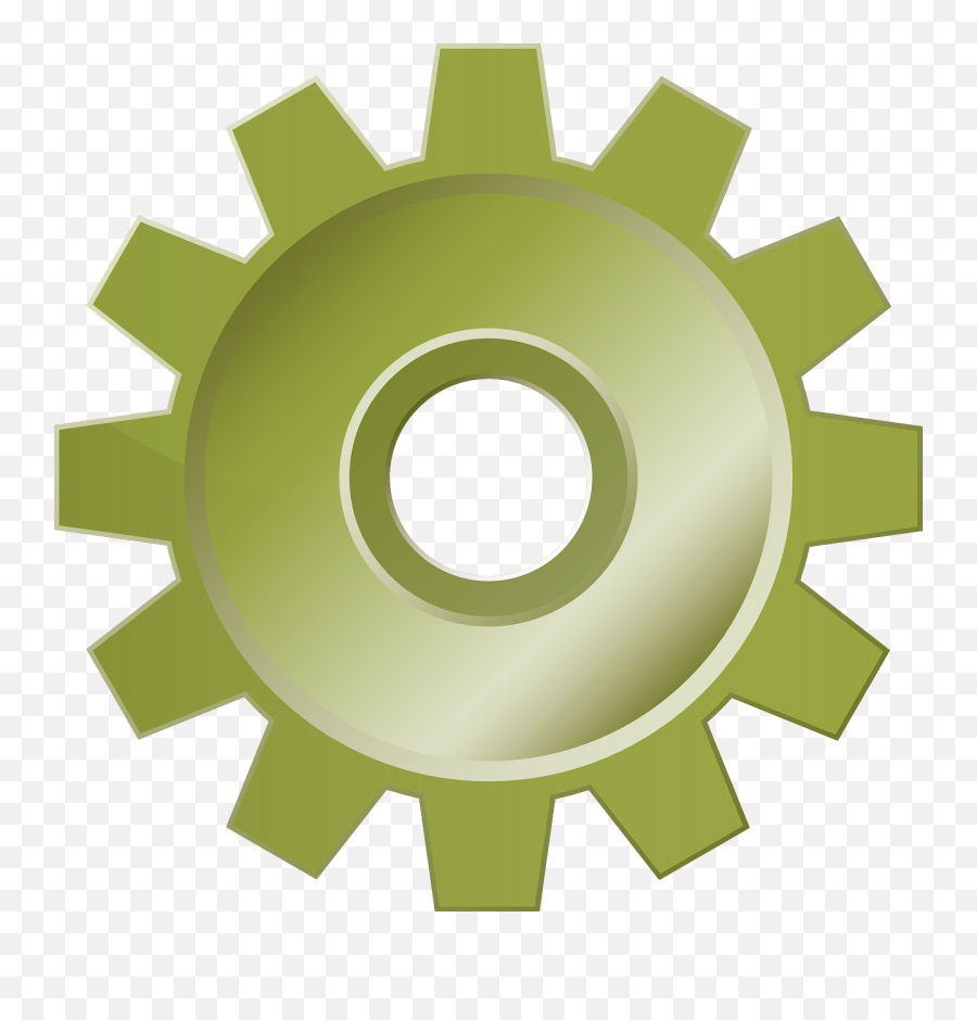 Gear Crown Green - Free Vector Graphic On Pixabay 12 Png,Hi Tech Icon