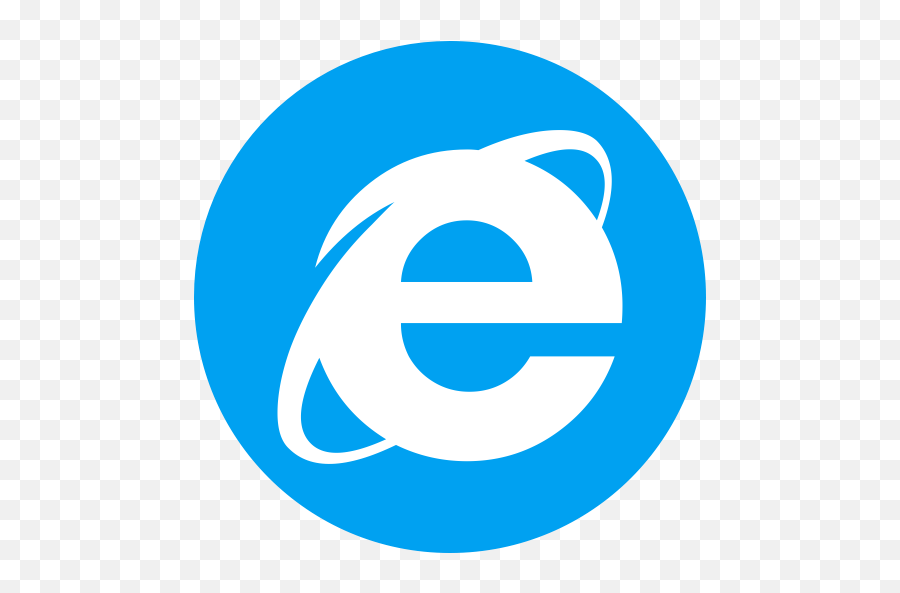 Browser Explorer Internet Icon - Internet Explorer Icon Round Png,Edge Browser Icon