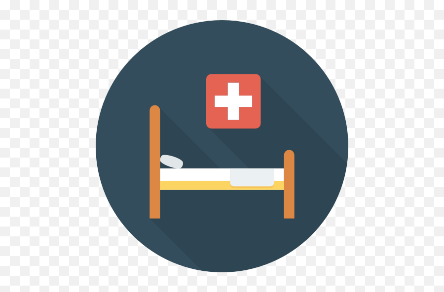 Hospital Bed - Hospital Bed Flat Icon Png,Hospital Map Icon
