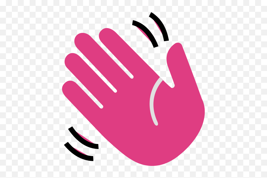 The Awesome Vector Art Editor With - Waving Hand Emoji Pink Png,Hand Waving Icon