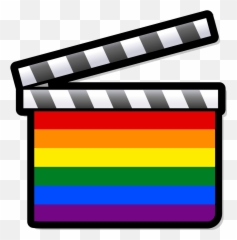 Filelgbt Film Clapperboard Variantsvg - Wikimedia Commons Lgbt In Film Png,Clapboard Icon
