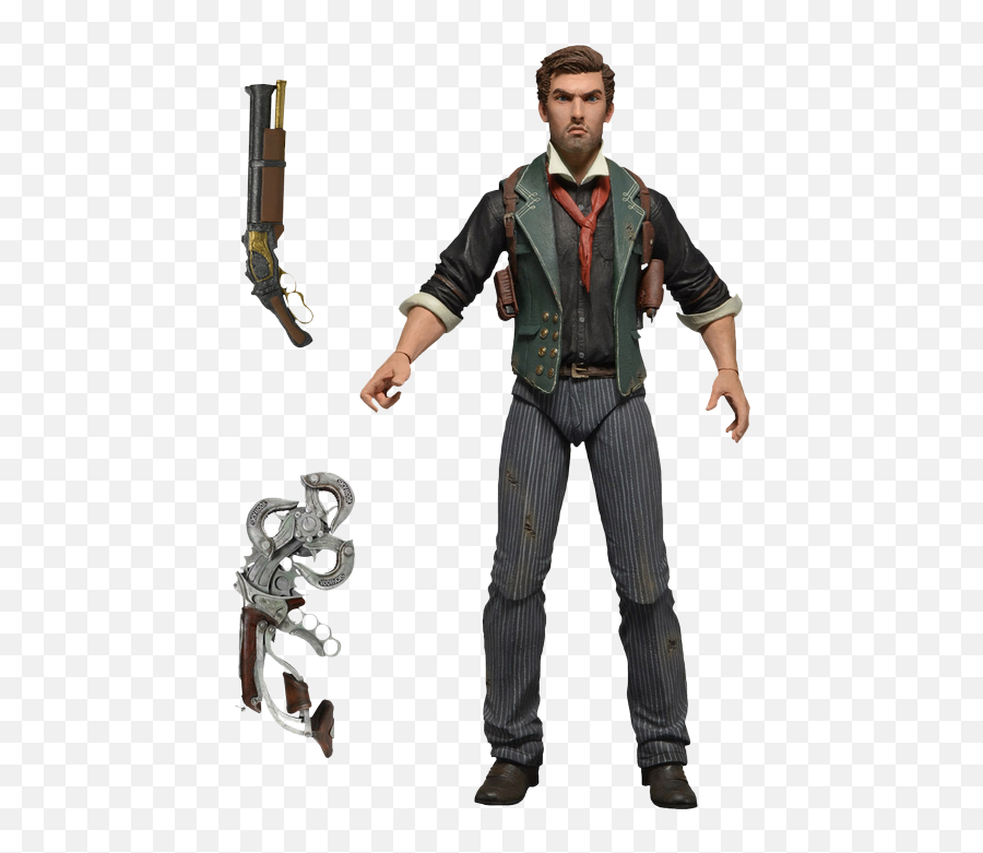 Details About Bioshock Infinite - 7 Booker Action Figurenec44939 Booker Dewitt Png,Bioshock Png