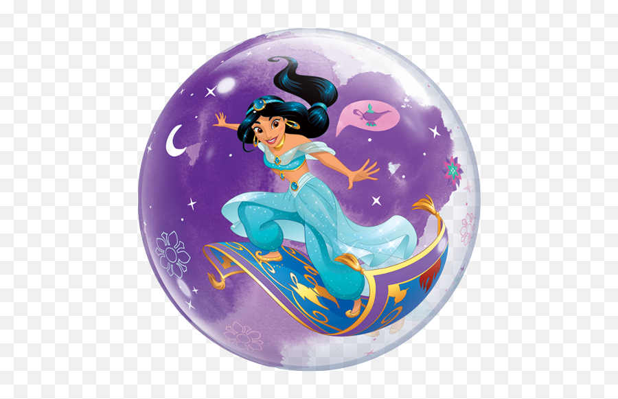 Princess Jasmine Bubble Balloon 22 1pc - Disney Princess Jasmine Png,Princess Jasmine Png