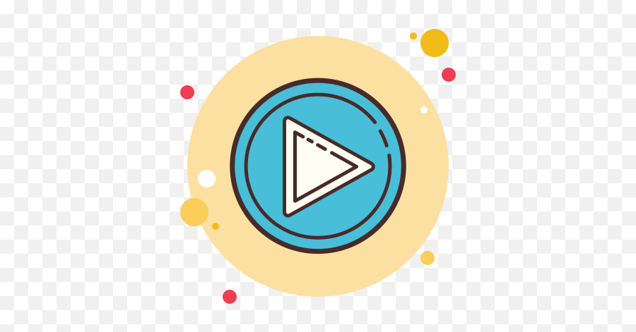 Circled Play Icon In Circle Bubbles Style - Telegram Icon Aesthetic Png,Play Stop Icon