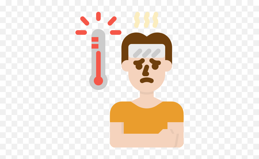Fever Sick Temperature Thermomete Illness Free Icon - Fever Sick Png,High Temperature Icon