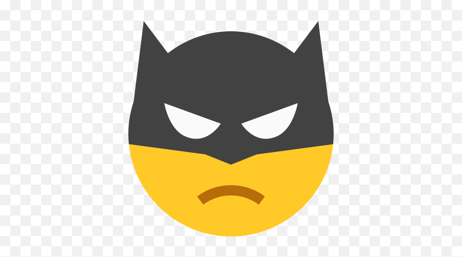 Batman Emoji Icon - Cartoon Png,Batman Face Png - free transparent png  images 