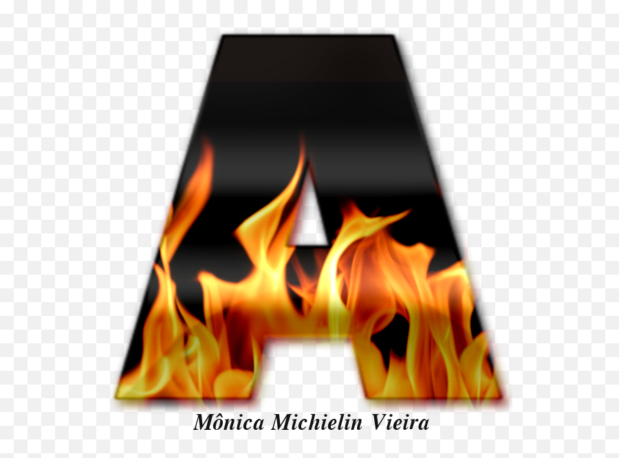 Alphabets By Monica Michielin Alfabeto Labareda De Fogo Png - Light Png Background Hd,Fogo Png