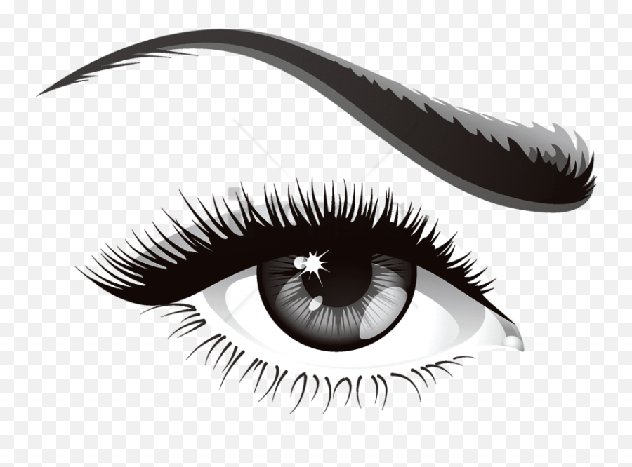 Eyelash Png - Transparent Background Eyes With Lashes Png,Eyelashes Transparent Background