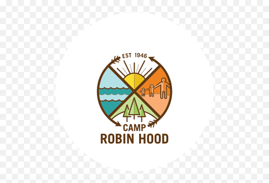 Camp Robin Hood - Camp Robin Hood Logo White Png,Robin Hood Png