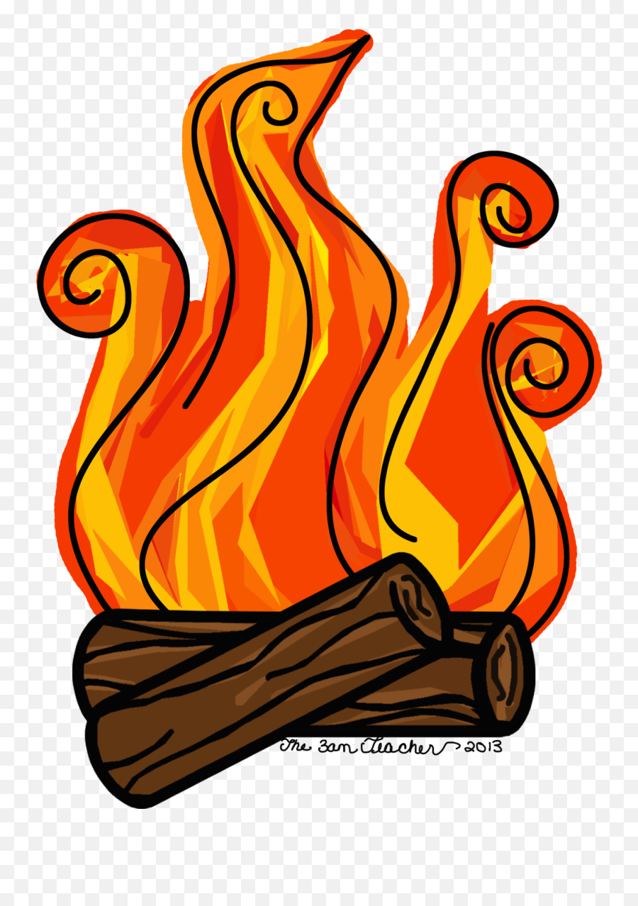 Campfire Clipart Fireplace Fire - Fire In Fireplace Clip Art Clip Art Fireplace Flames Png,Campfire Transparent Background