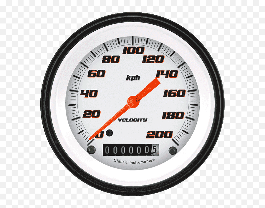 Velocity White 3 38 Speedometer - Gauge Png,Speedometer Png