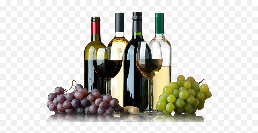 Download Wine And Grapes Whitey Liquors - Wine And Grapes Red And White Wine Grapes Png,Wine Bottle Png