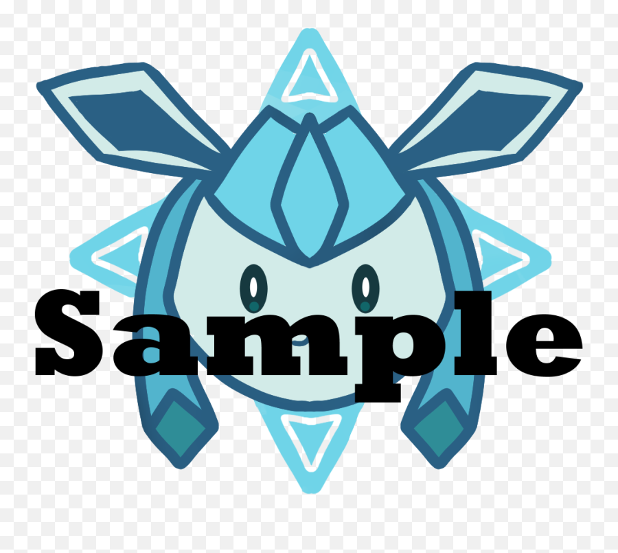 15 Acrylic Single Sided Glaceon Charm - Emblem Png,Glaceon Png