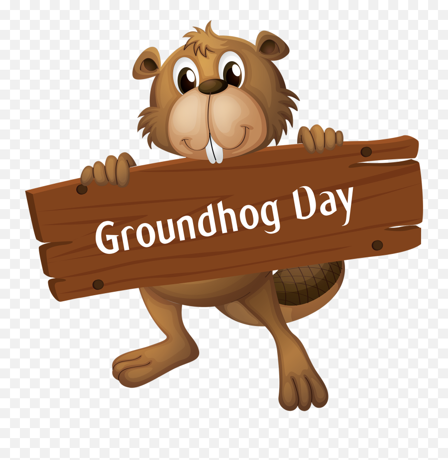 Download Beaver Groundhog Day Png Vector Transparent - Beaver Clipart,Groundhog Png