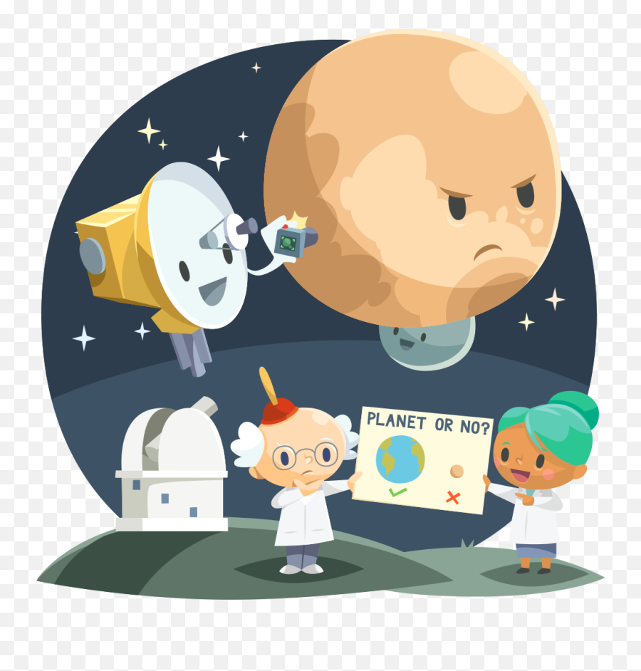 Augustu0027s Pluto Demotion Day - Cartoon Transparent Cartoon Cartoon Png,Pluto Transparent Background