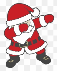 Dabbing Transparent Santa Clipart - Background png