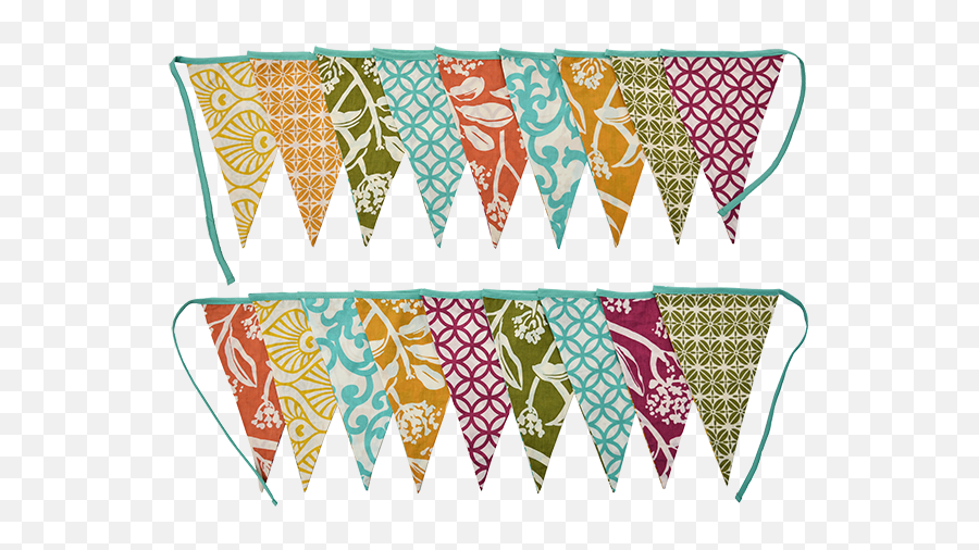 Triangle Flag Banner Png - Tuti Fruity Bunting Flag Banner Motif,Triangle Banner Png