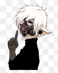Png Anime Boy Gas Mask - Drawings