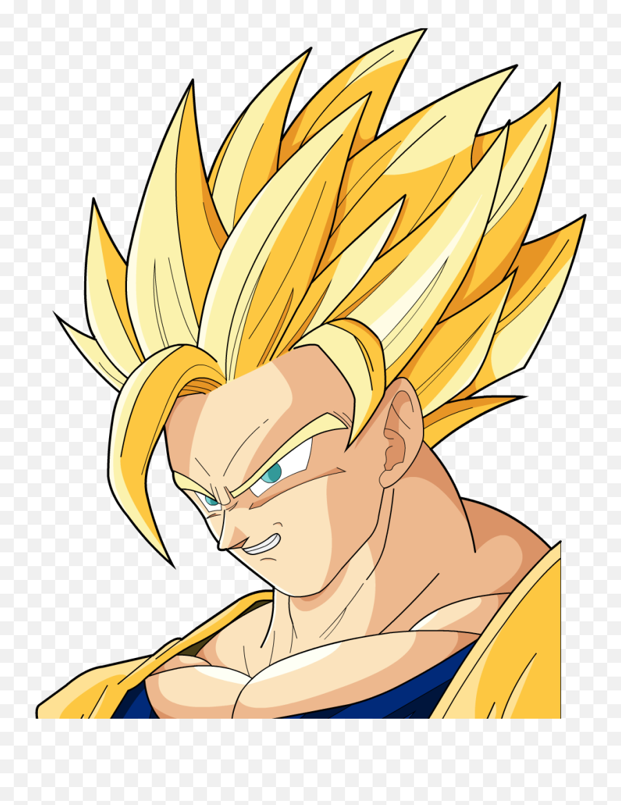 Download No Caption Provided - Goku Super Saiyan 2 Hair Goku Ssj 2 Png,Goku Hair Transparent