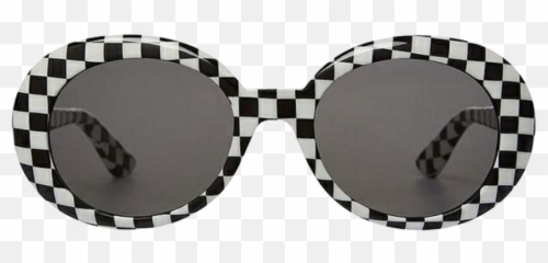 Download Cloutgoggles Sticker - Checkered Kurt Cobain Picsart Sunglasses Png,Clout Goggles Transparent
