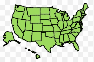 Clipart Info - Blank Map Of Usa Png Download Full Size Outline Transparent Us States Map,Usa Map Png