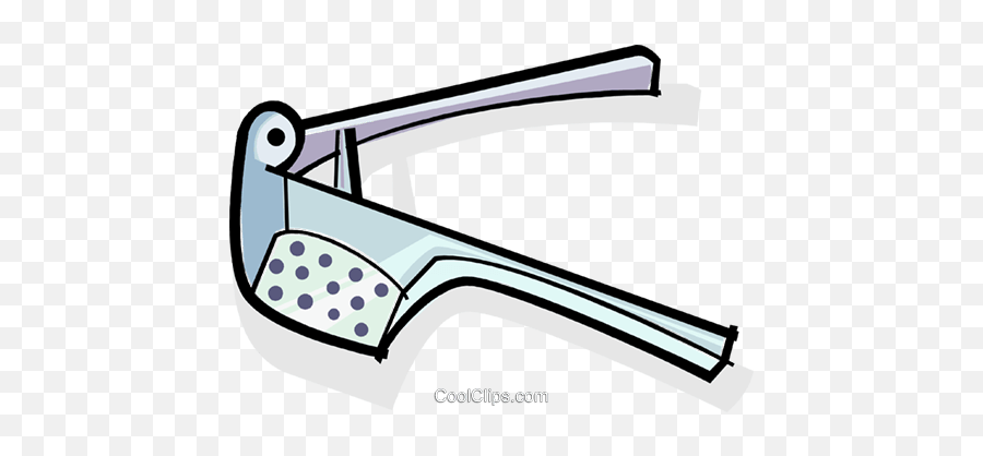 Garlic Press Royalty Free Vector Clip Art Illustration - Garlic Presser Clipart Png,Garlic Transparent Background