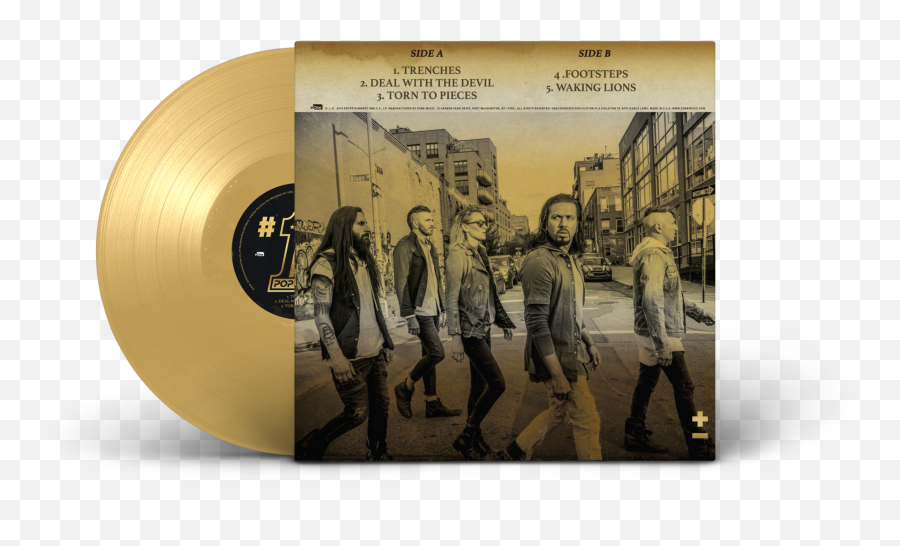 Pop Evil - 1u0027s Opaque Gold Vinyl Lp U2013 Eone Heavy Pop Evil Png,Footsteps Png