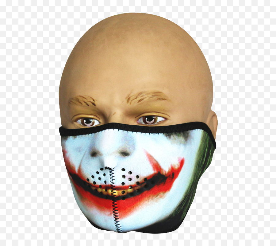 Protective Face Mask Hd Png Download - Joker Half Face Mask,Joker Mask Png