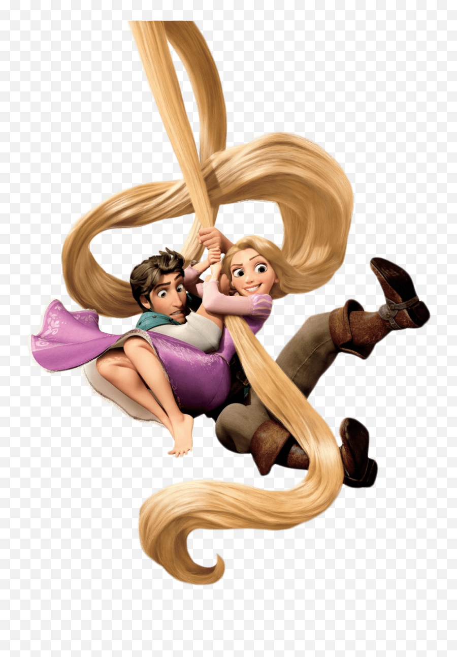 Rapunzel Hanging Transparent Png - Rapunzel And Flynn Rider,Rapunzel Transparent Background