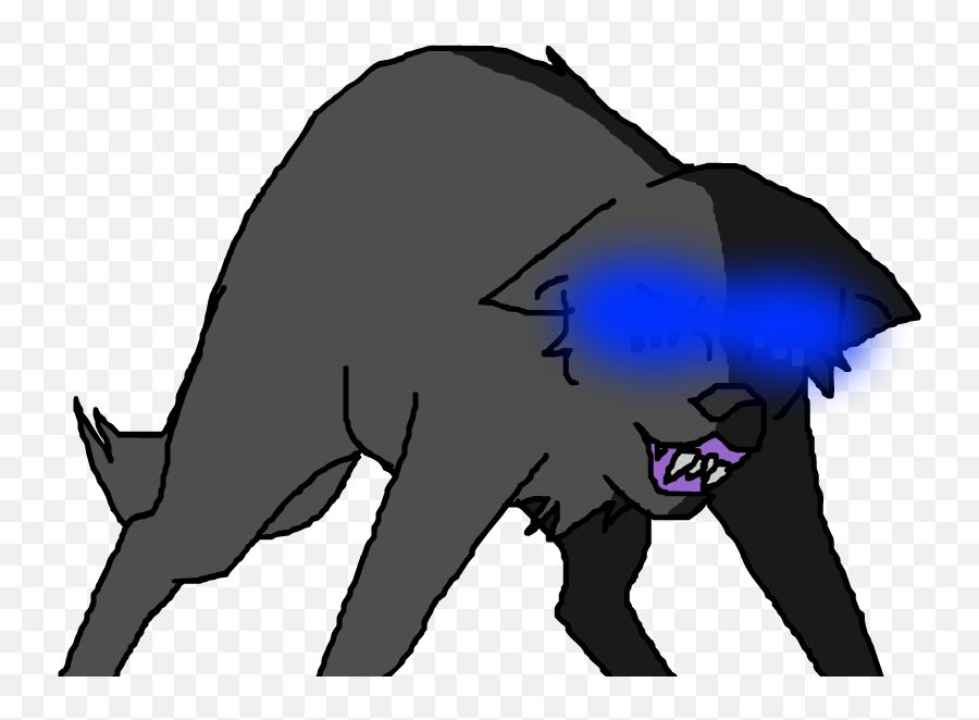 Glowing Blue Eyes Snarling Clipart - Alador Wolf Song Png,Wolf Eyes Png