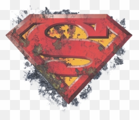 Rusted Shield Long Sleeve T - Superman png