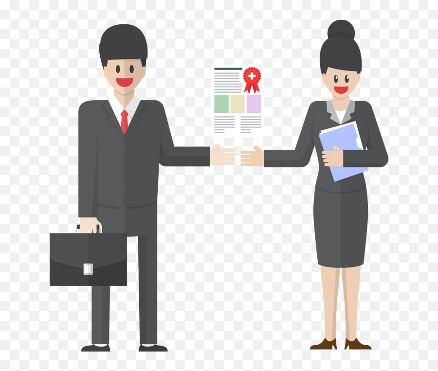 Cartoon Businessman And Woman Promote - Businessman And Woman Png,Cartoon Woman Png