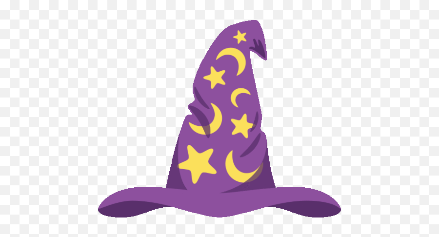 Wizard Hat Halloween Party Gif - Costume Hat Png,Wizard Hat Transparent