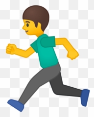 Man Running Emoji - png